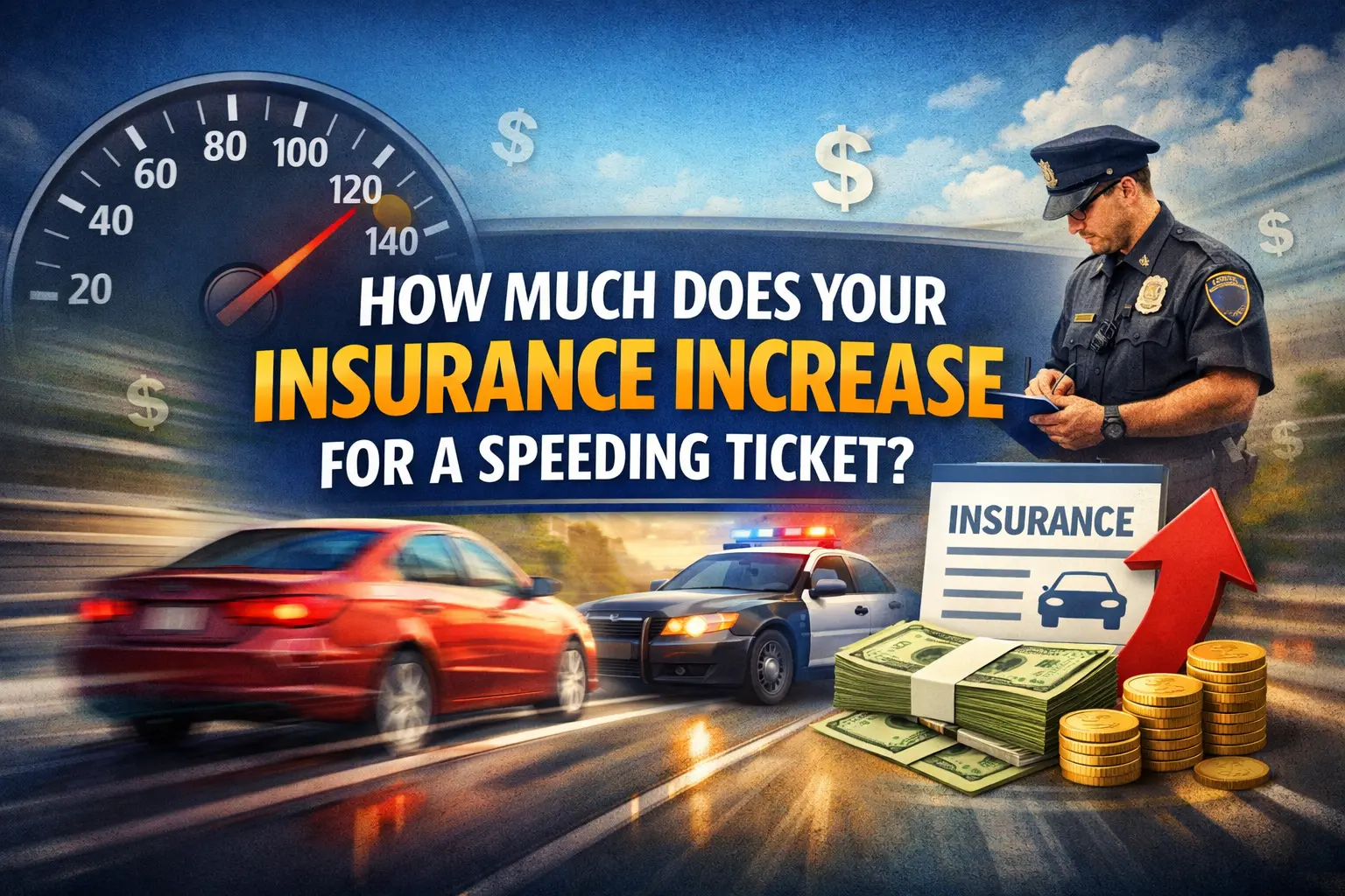 How Much Does Your Insurance Increase For A Speeding Ticket?