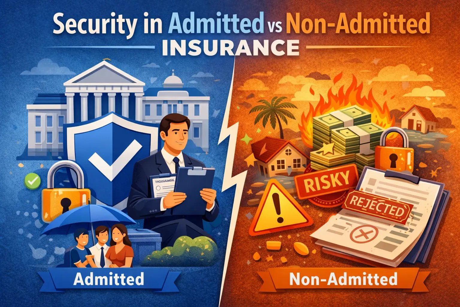 Claims, Consumer Protection, and Financial Security in Admitted vs Non-Admitted Insurance